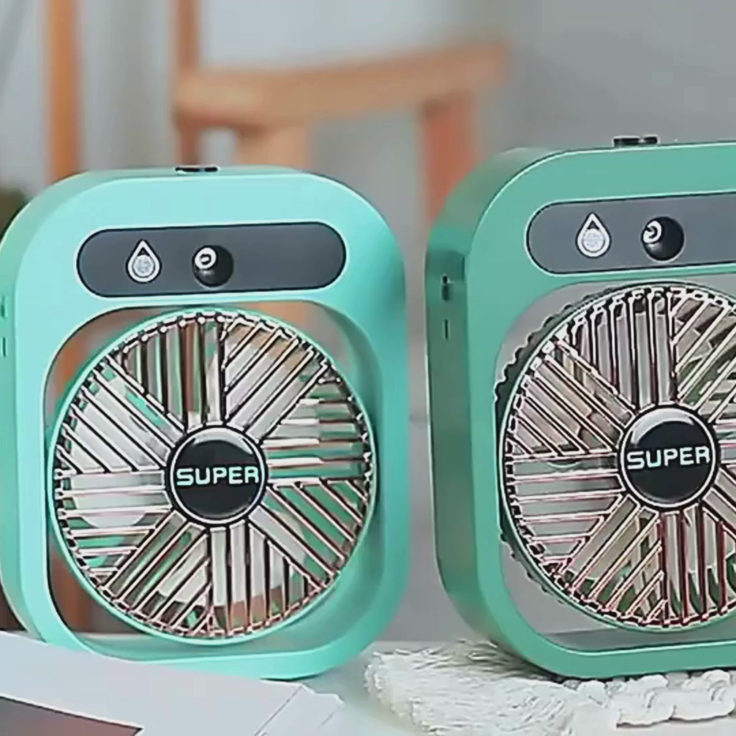 Portable Rechargeable Misting Fan & Air Cooler