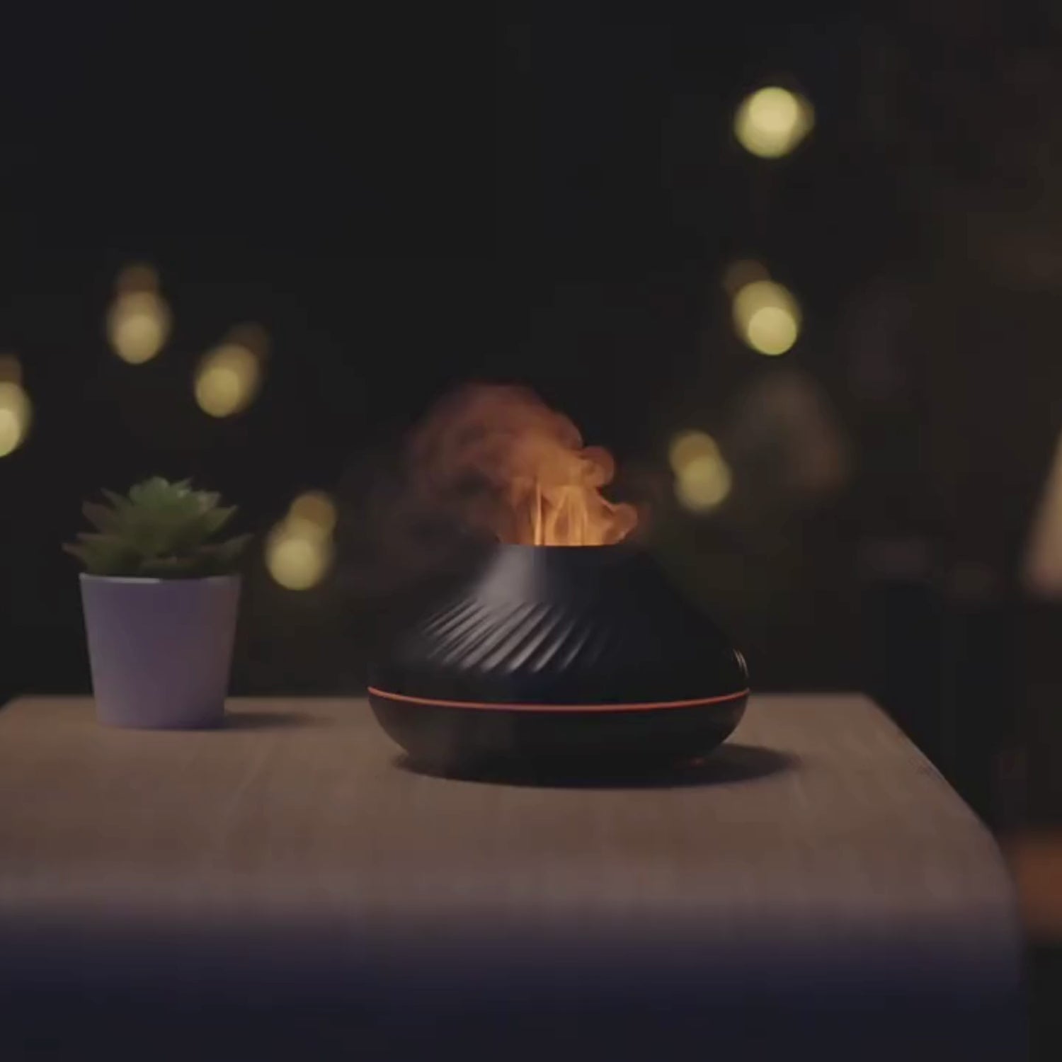 RGB Flame & Volcano Aroma Diffuser